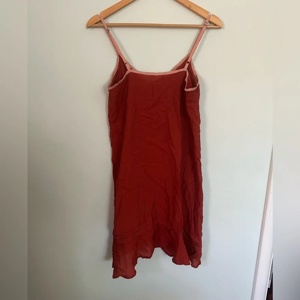 Anthropologie Lacausa Red Sleeveless slip Dress - Picture 7 of 7